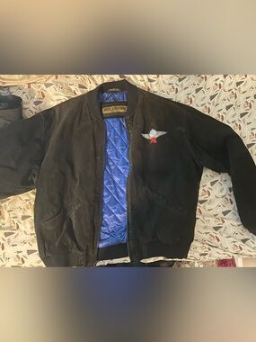 Vintage Black Bomber Jacket